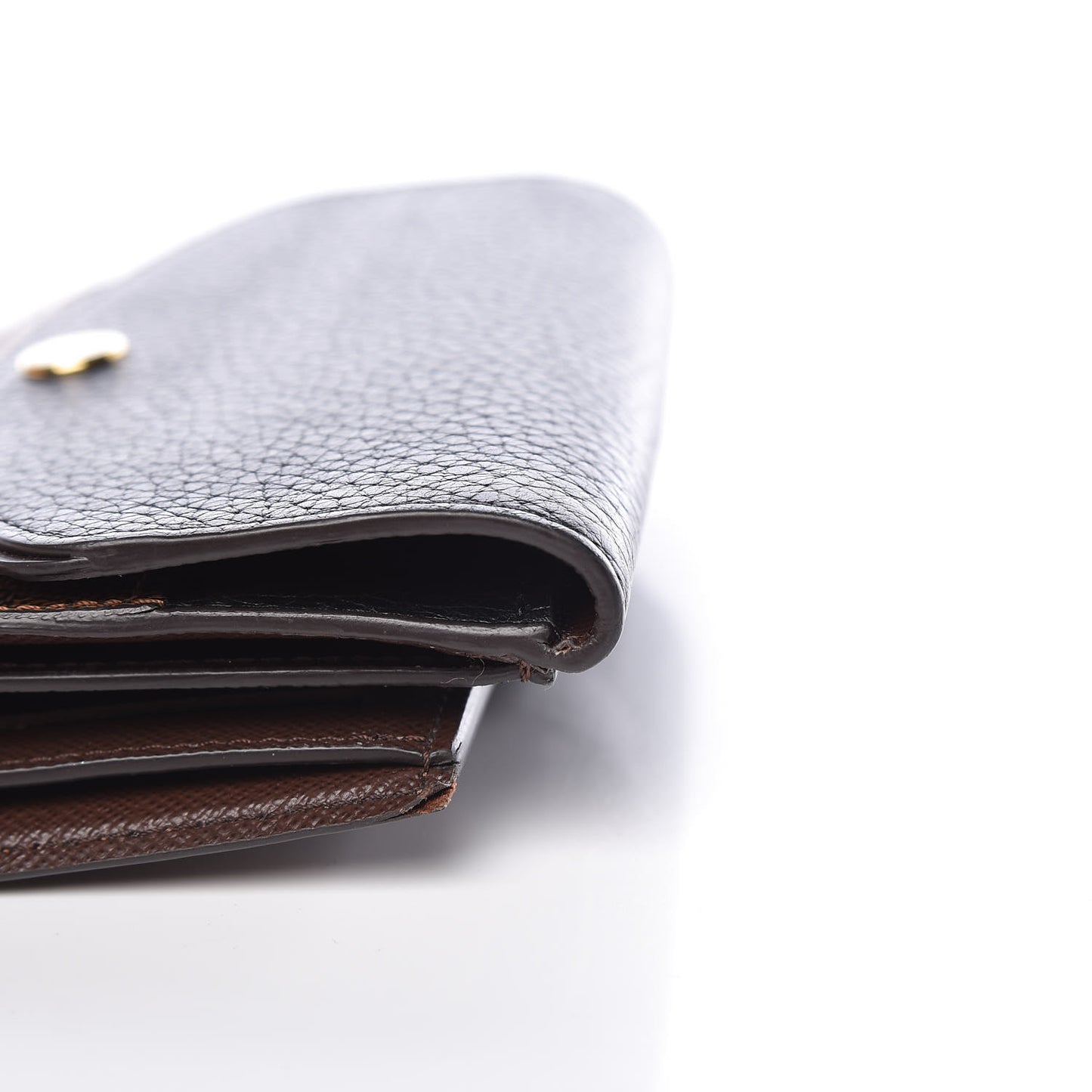 Damier Ebene Normandy Compact Wallet Black