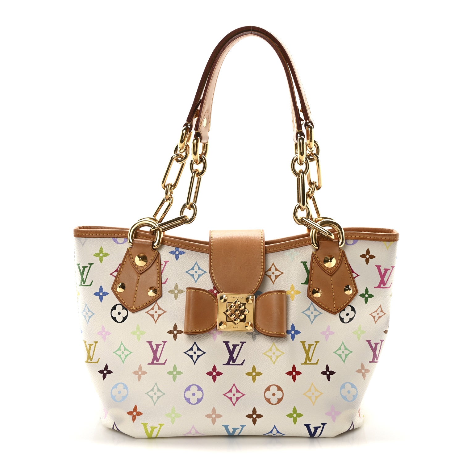 Louis Vuitton Monogram Multicolor Annie MM White 1 of 10