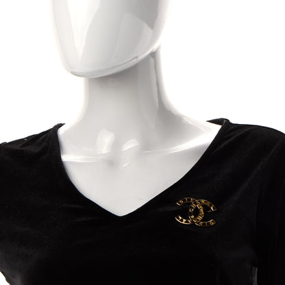 Chanel Metal Paris Button CC Large Brooch Gold 2 of 5