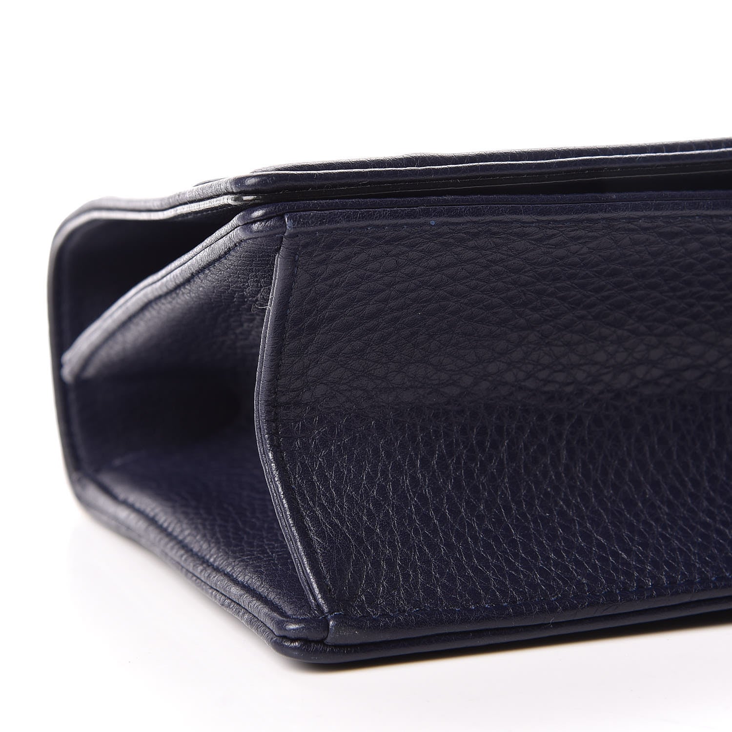 Christian Dior Grained Calfskin Medium Diorama Flap Bag Blue 5 of 12
