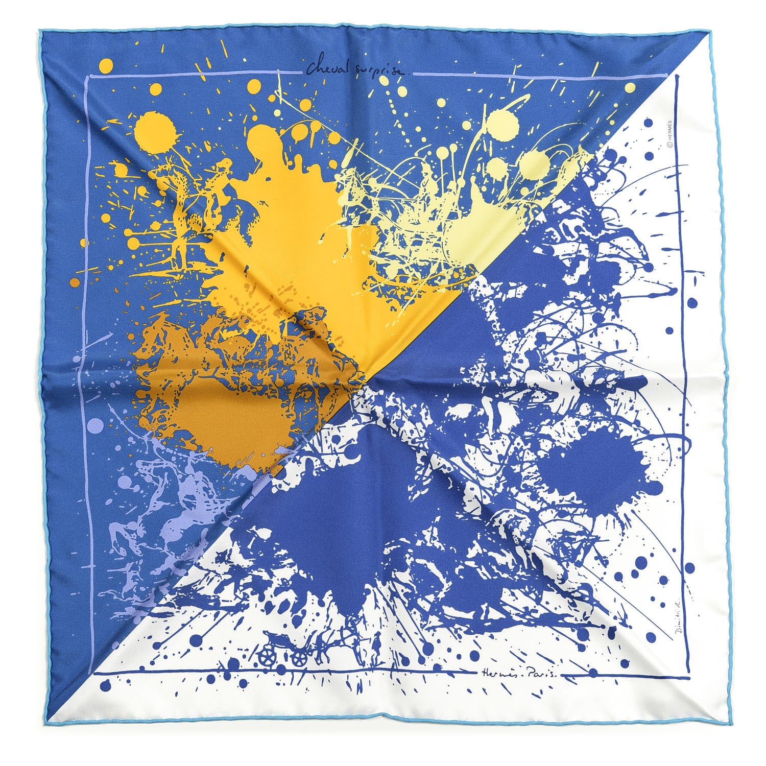 Hermes Silk Surprise Remix Pocket Square 1 of 3