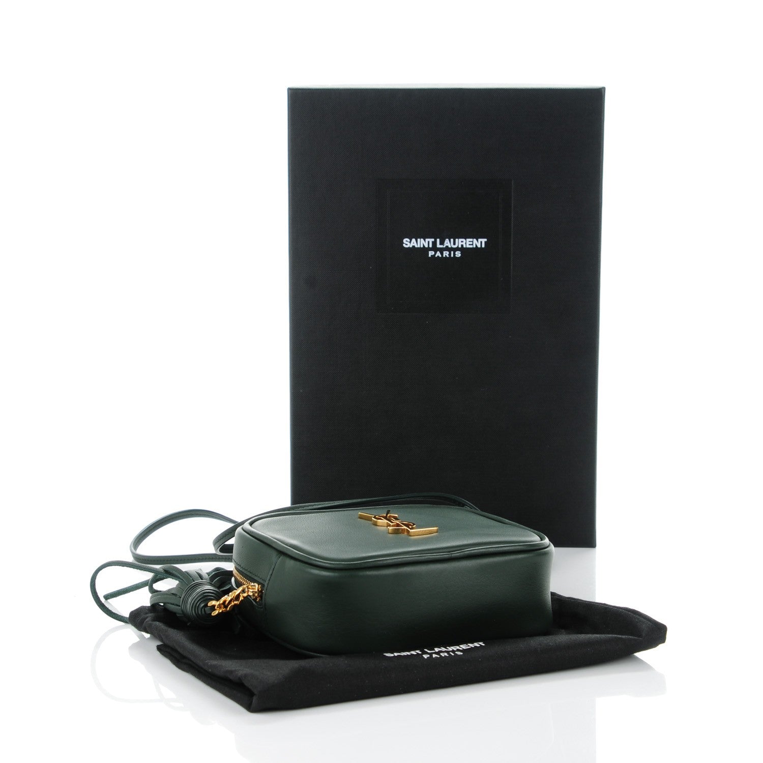 Saint Laurent Nappa Monogram Blogger Bag New Vert Fonce 4 of 6