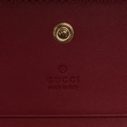 Gucci GG Supreme Monogram Blooms Card Case Beige Blue Navy Hibiscus Red 5 of 7