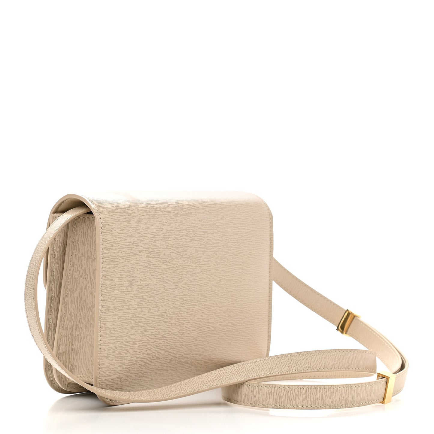Liege Calfskin Teen Classic Box Flap Bag Nude