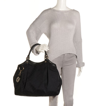 Gucci Monogram Large Sukey Tote Black 2 of 7
