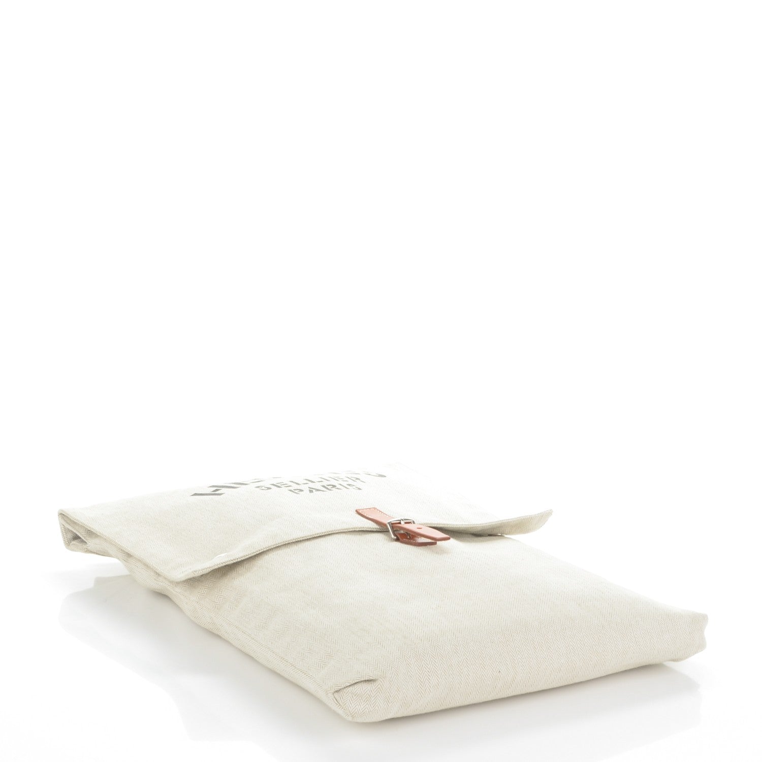 Hermes Natural Barenia Toile Grooming Bag 4 of 8