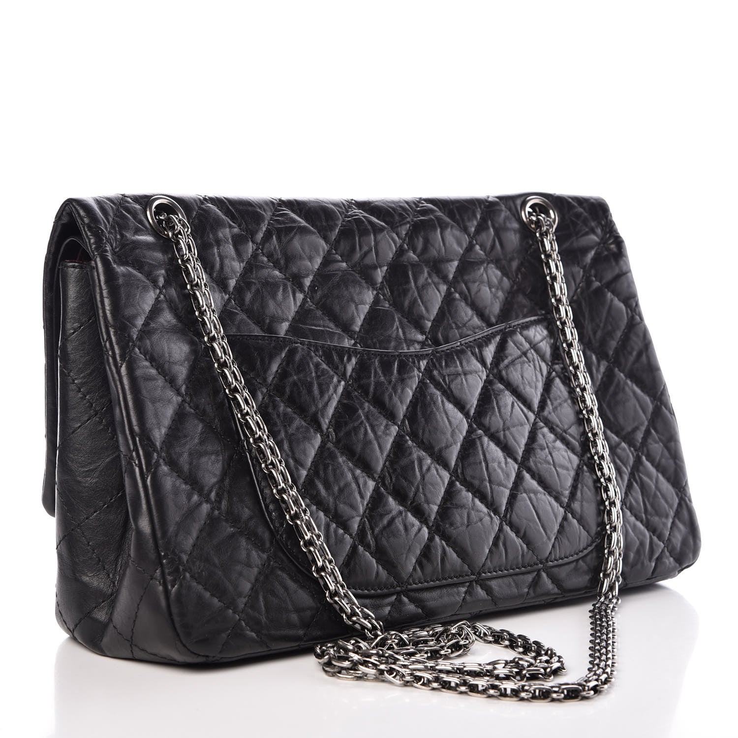 Chanel Aged Calfskin Quilted 2.55 Reissue 227 Flap Black 4 of 9