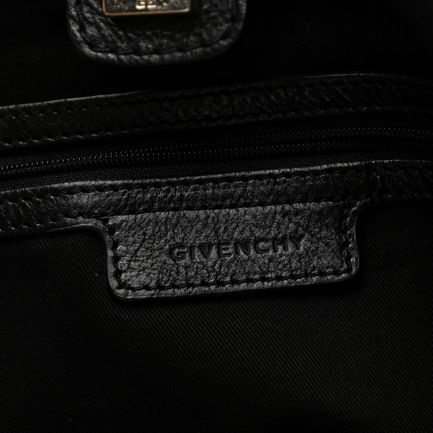 Nylon Studded Shoulder Bag Black