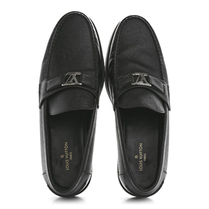 Louis Vuitton Taiga Mens Loafers 9 Black 2 of 10