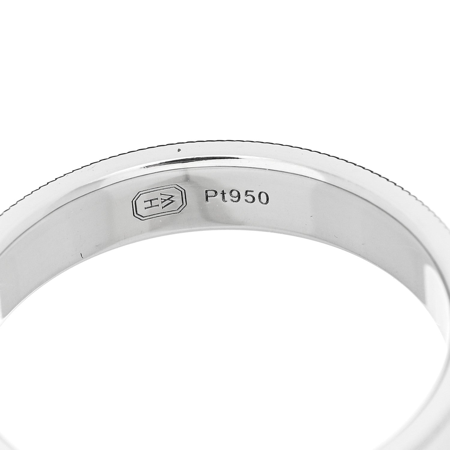 Harry Winston Platinum Milgrain Wedding Band Ring 58 8.25 5 of 7