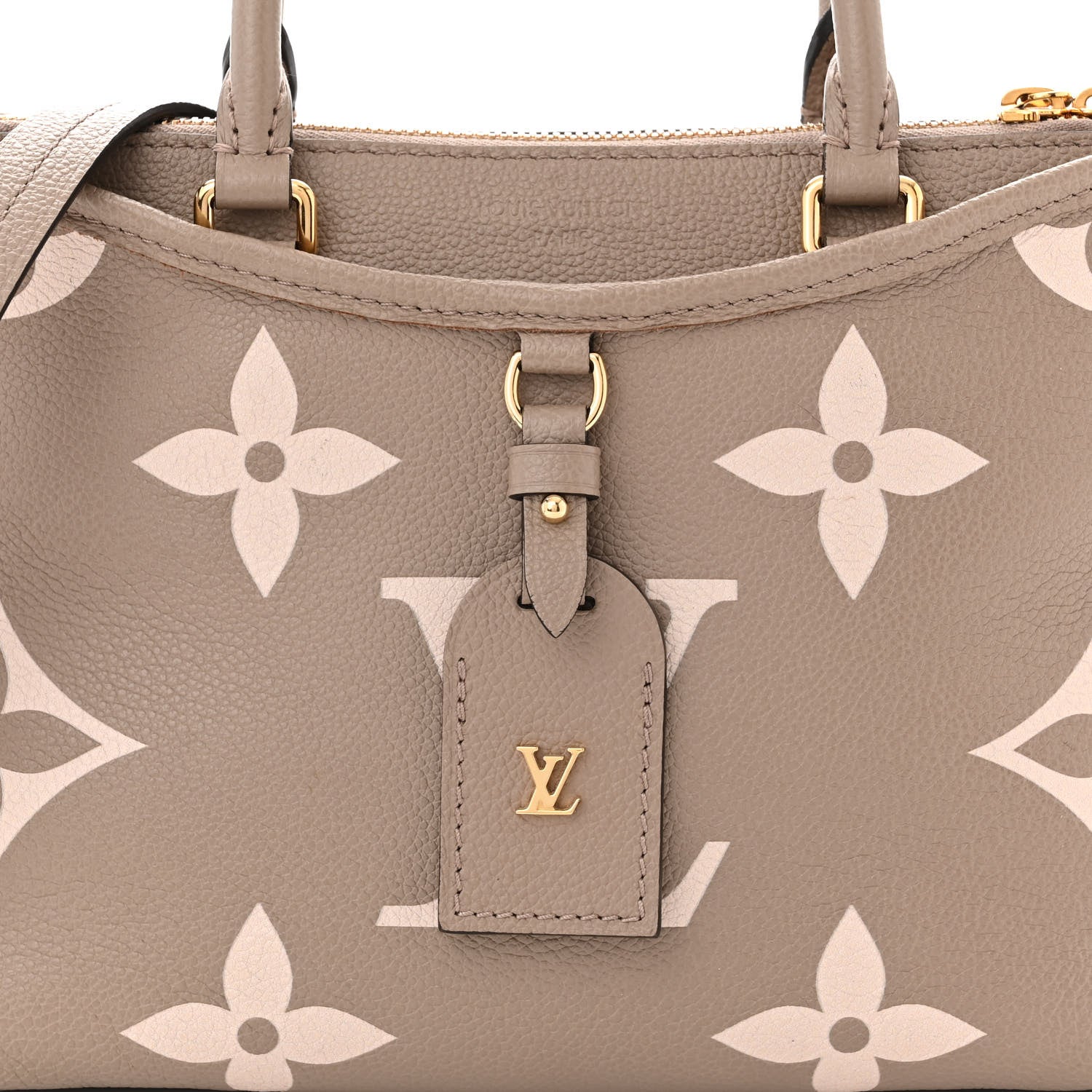 Louis Vuitton Empreinte Monogram Giant Trianon PM Tourterelle Creme 7 of 11