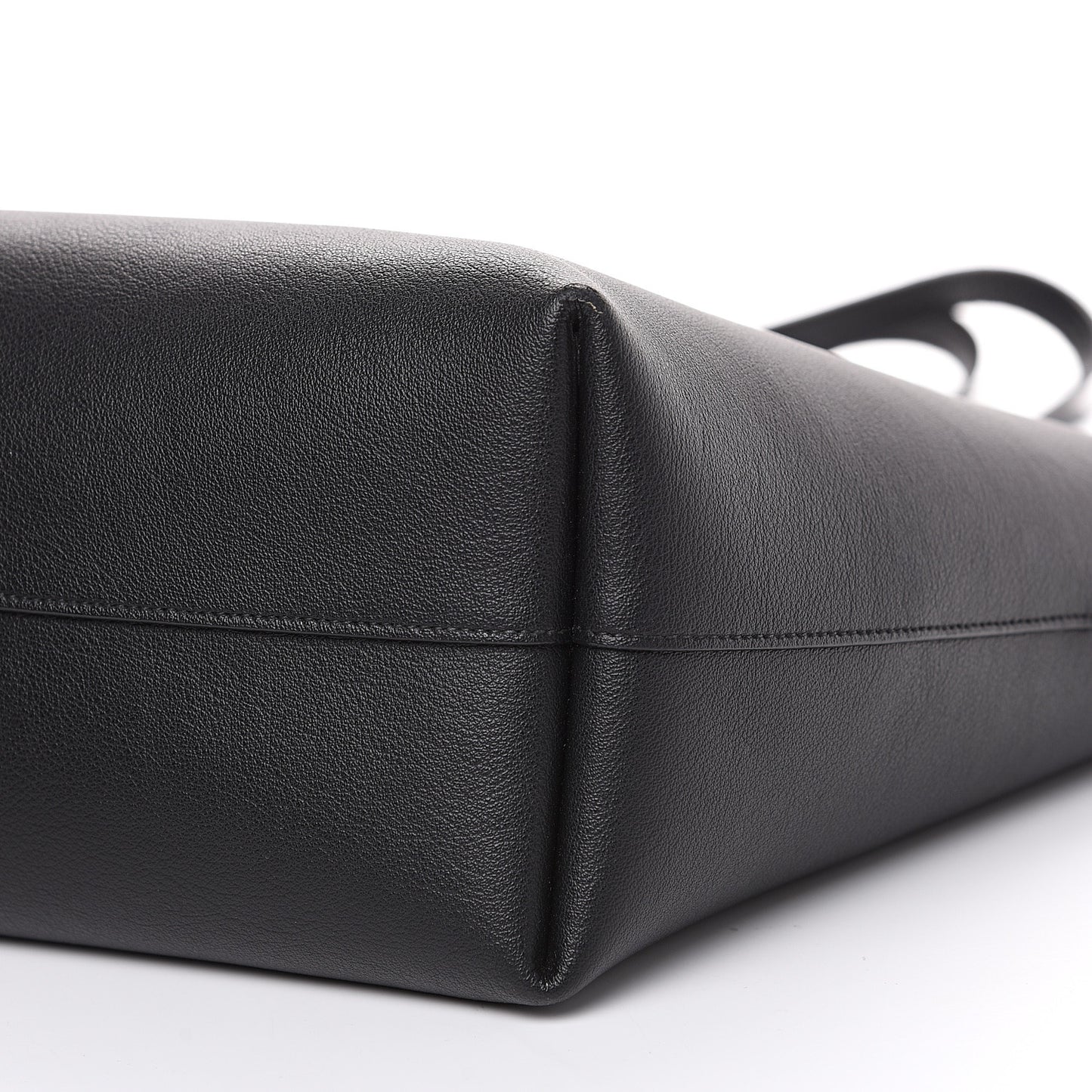 Calfskin Large Shopping Tote Black