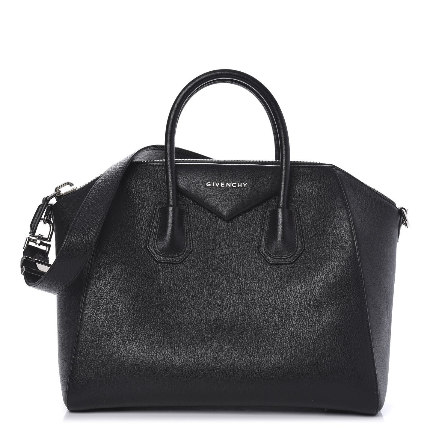 Sugar Goatskin Medium Antigona Black