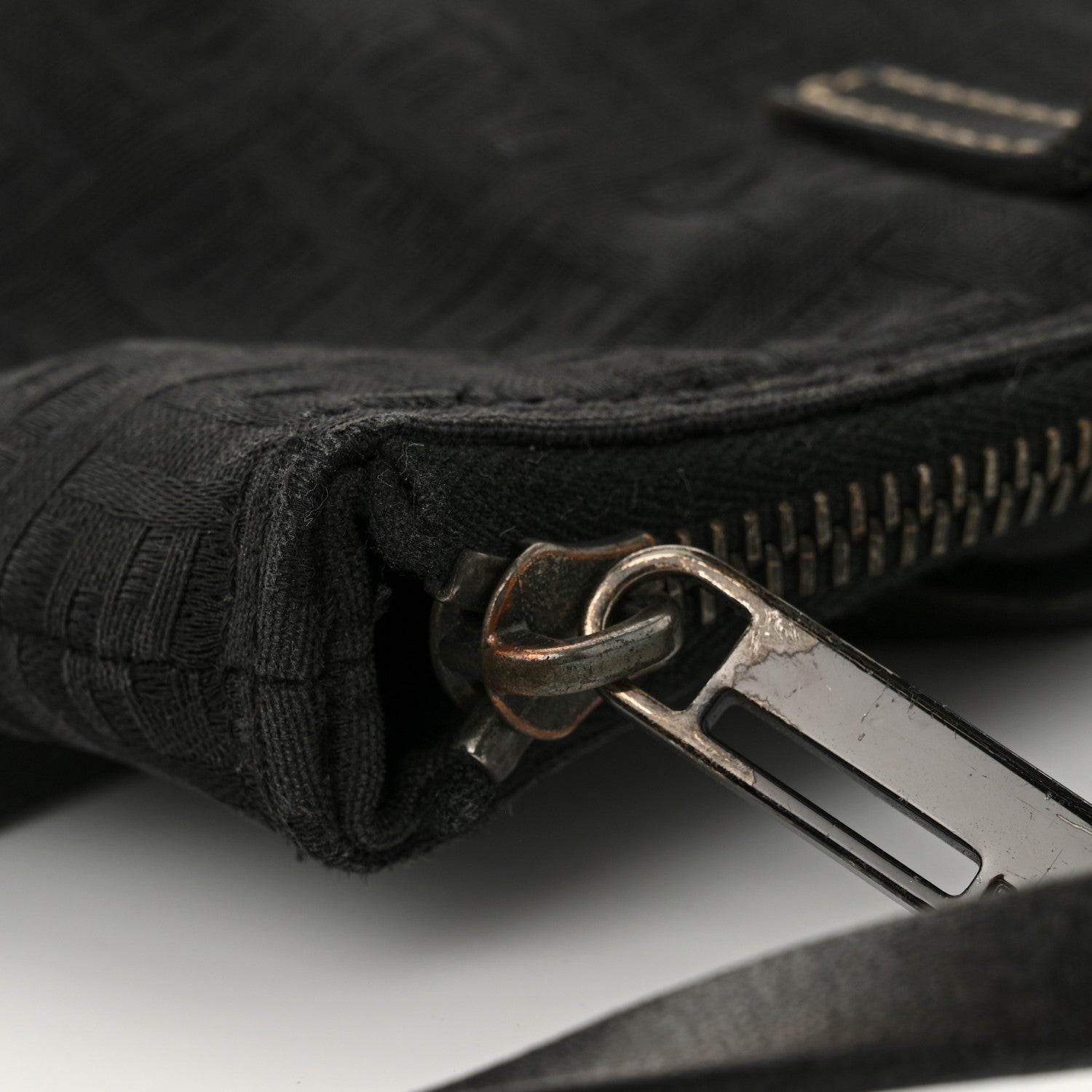 Fendi Zucchino Small Roll Tote Black 13 of 14