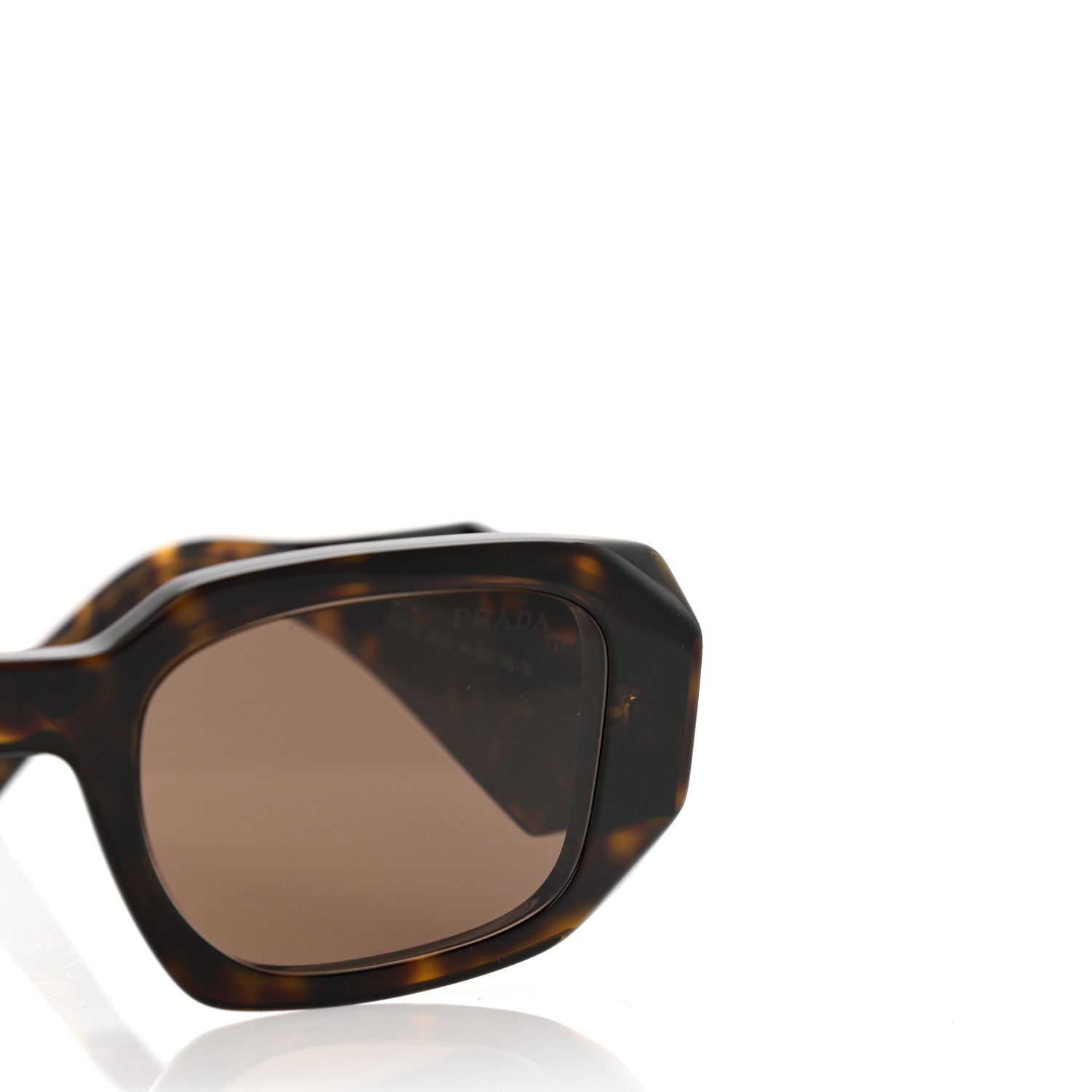 Prada Acetate Symbole Sunglasses SPR 17W Havana 5 of 7