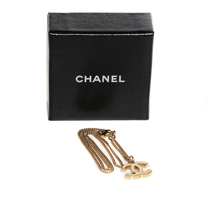 Chanel Enamel CC Necklace White 4 of 5