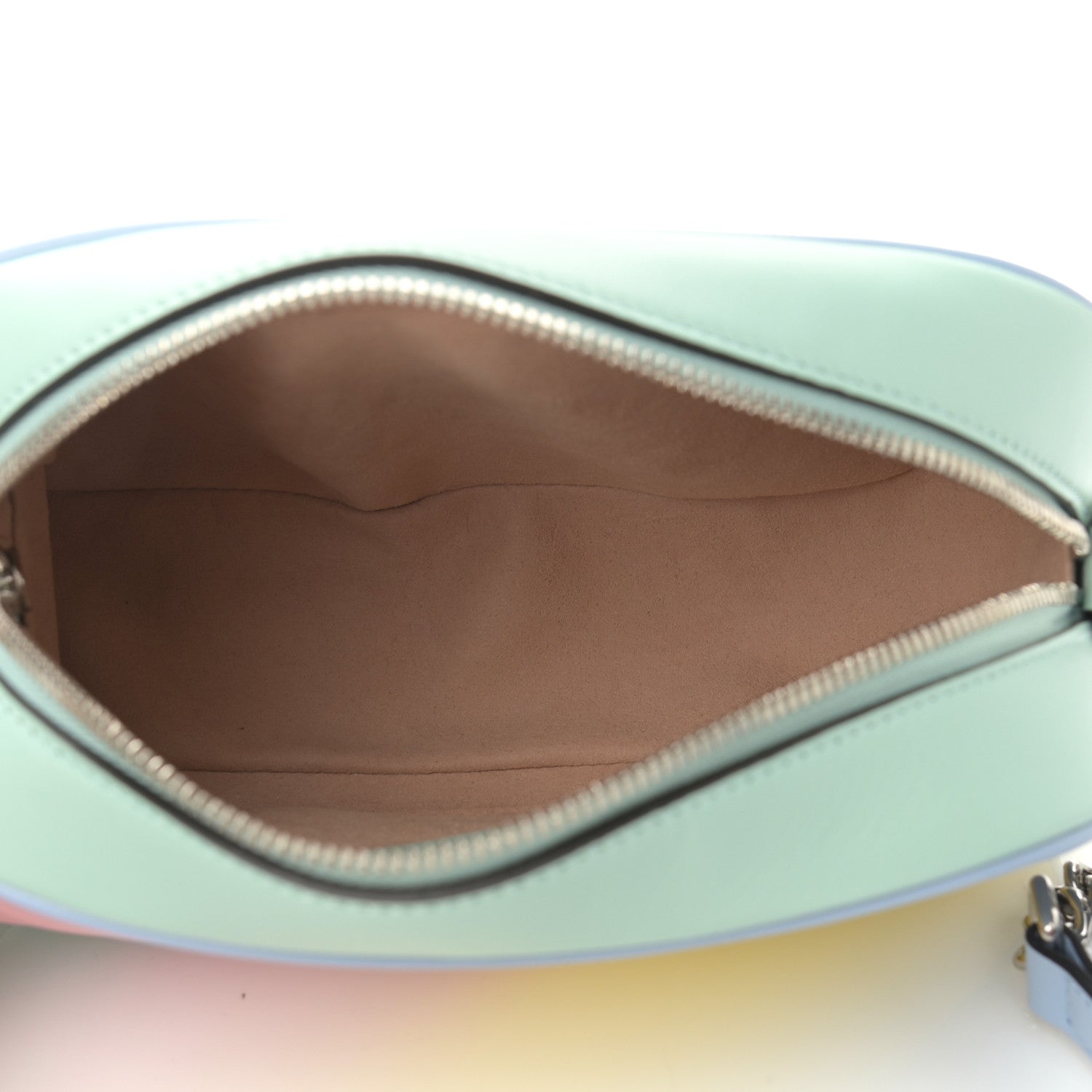 Gucci Calfskin Matelasse Diagonal Small GG Marmont Chain Shoulder Bag Multicolor Pastel 5 of 12