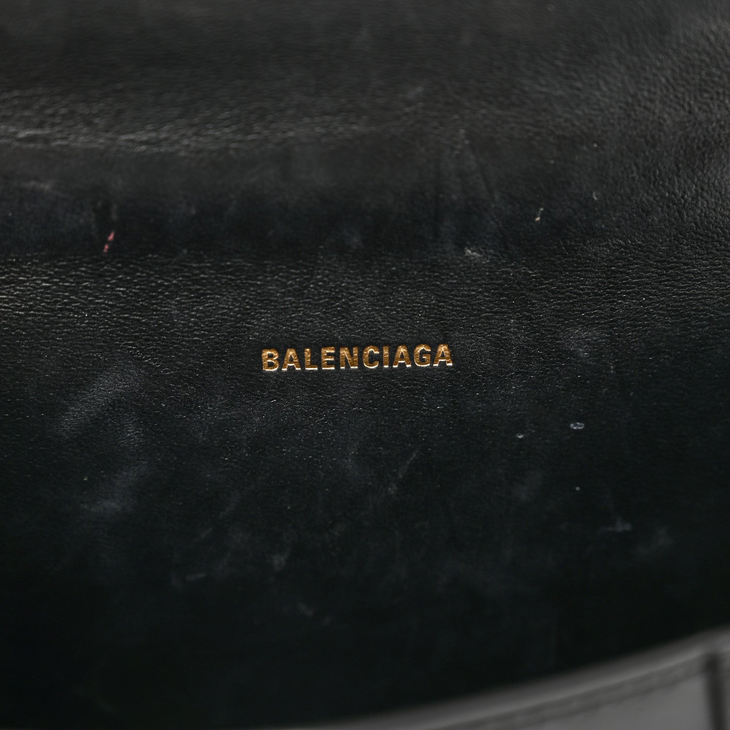 Balenciaga Shiny Box Calfskin Hourglass Top Handle Bag XS Black 7 of 11