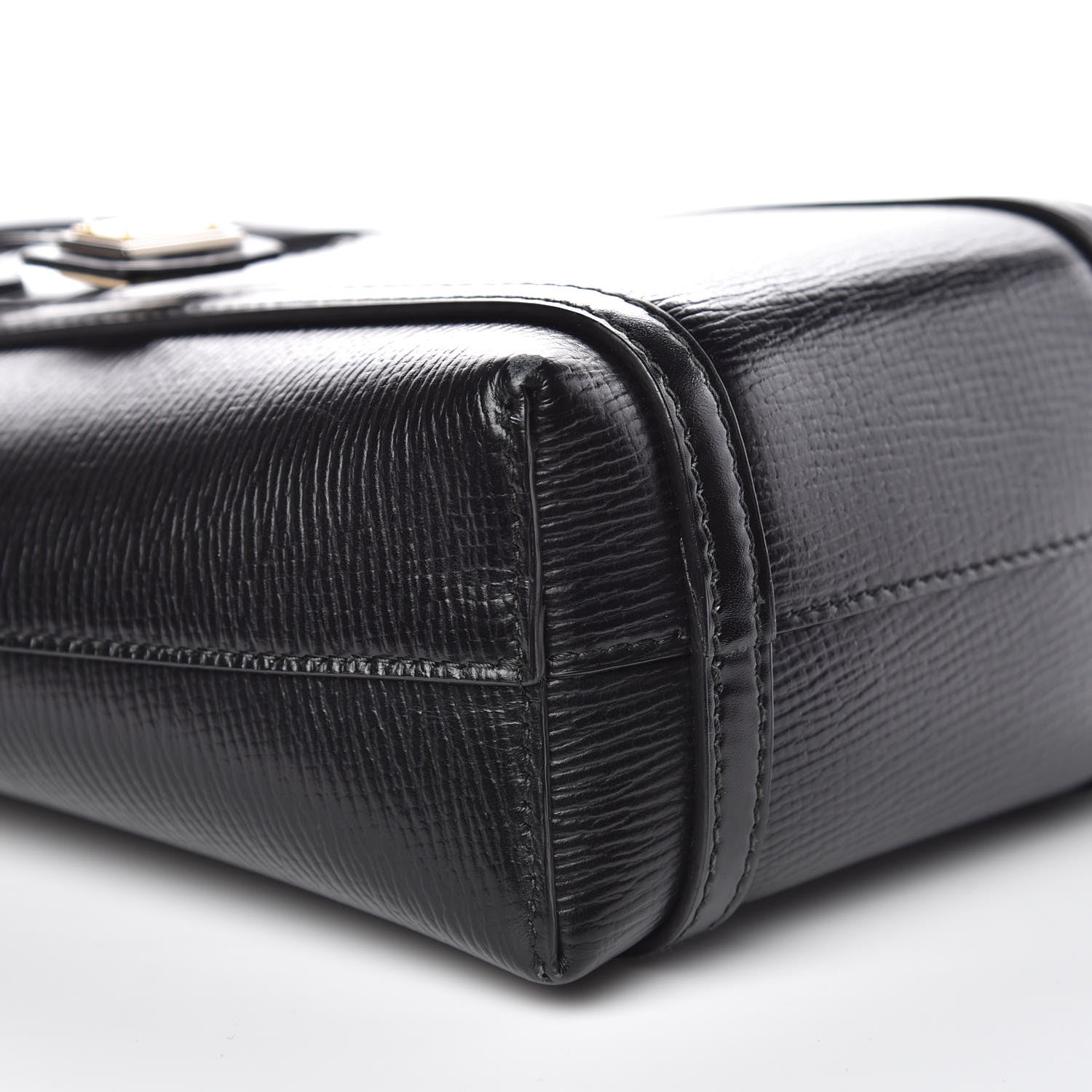 Dolce & Gabbana Textured Calfskin Mini Escape Shopper Tote Black 6 of 9