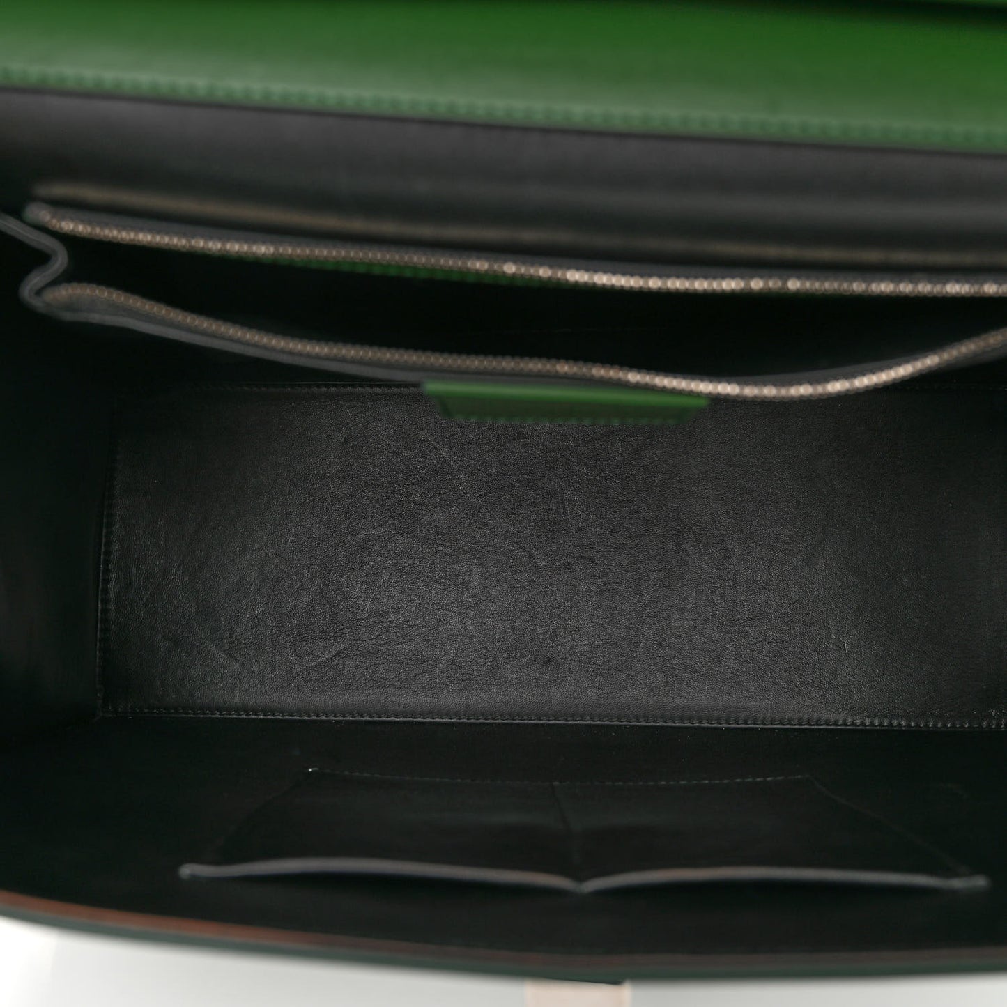 Veau Le Dix M Cartable Shoulder Bag Green