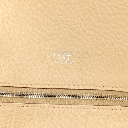 Hermes Taurillon Clemence Victoria II Cabas 35 Parchemin 6 of 11