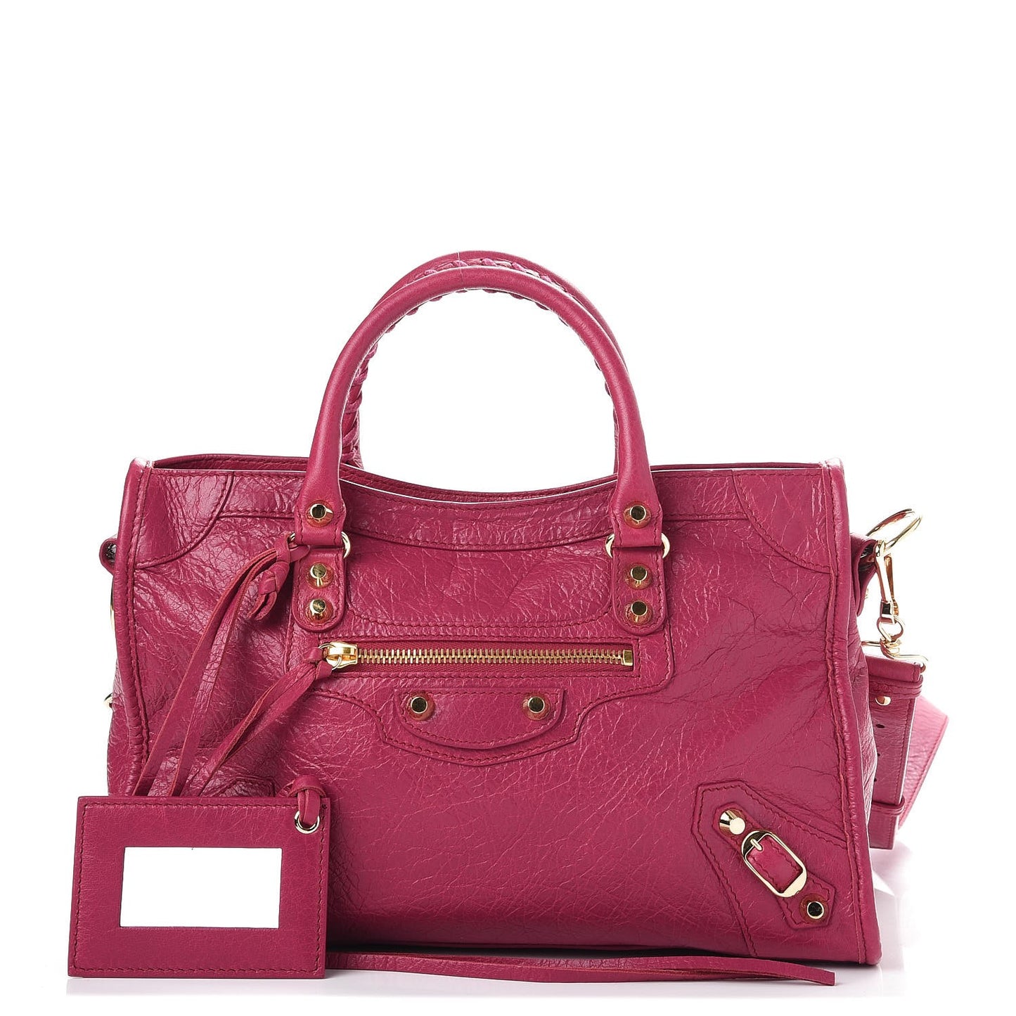 Agneau Classic Gold Hardware S City Rose Dahlia