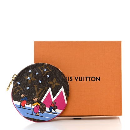 Louis Vuitton Monogram 2018 Christmas Animation Round Coin Purse 7 of 7