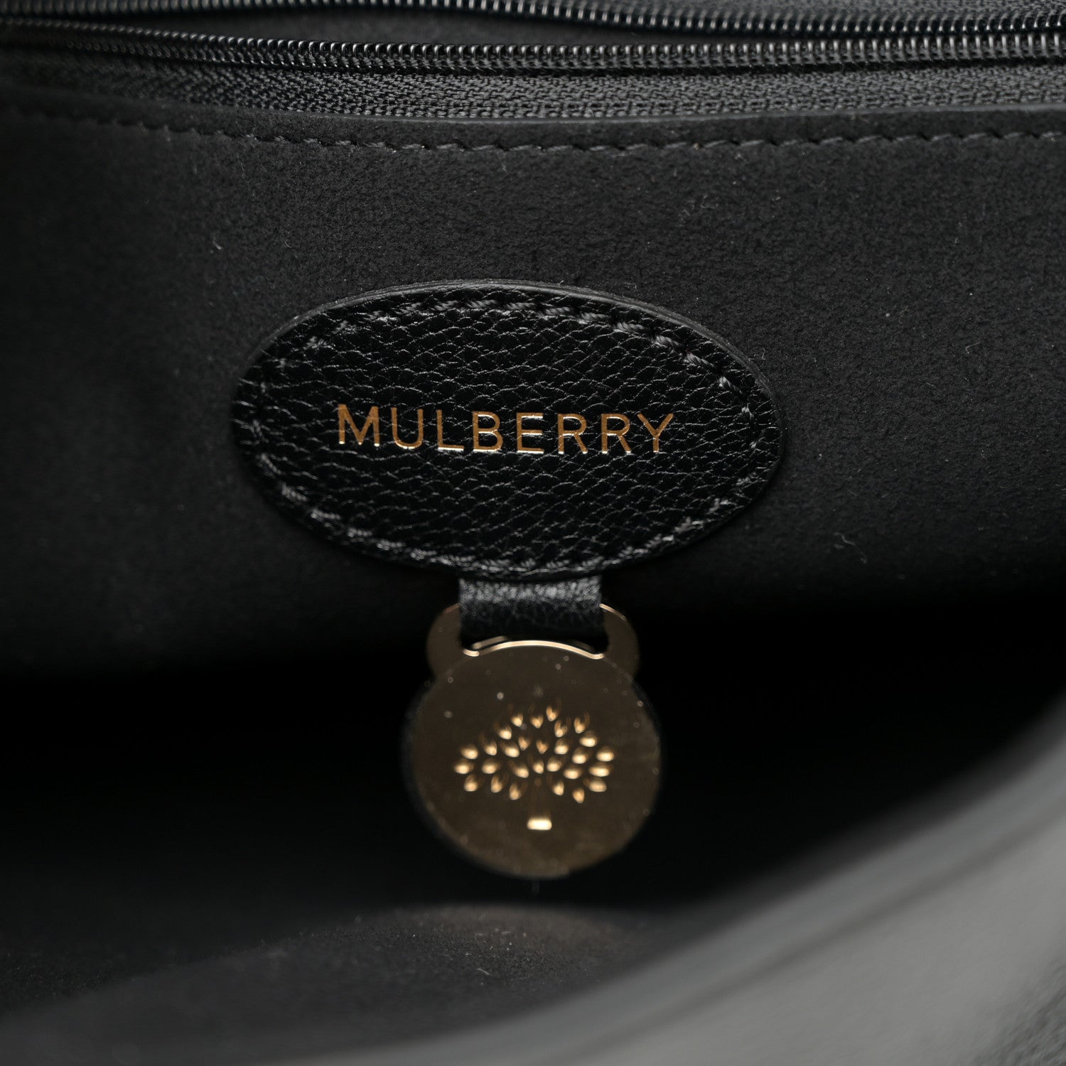 Mulberry Glossy Goatskin Medium Lily Black 6 of 11