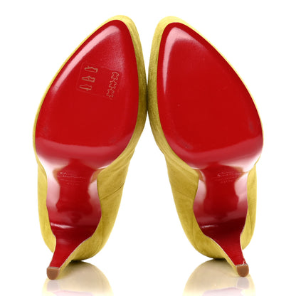 Christian Louboutin Suede Daffodile 160 Pumps 40.5 Chartreuse 6 of 7