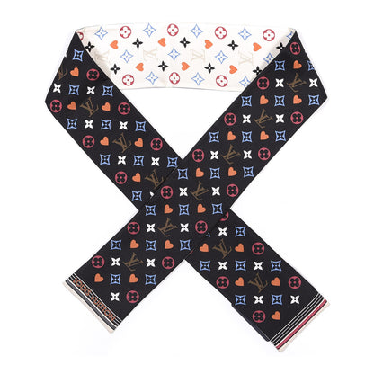 Louis Vuitton Silk Game On Bandeau Black White 1 of 4