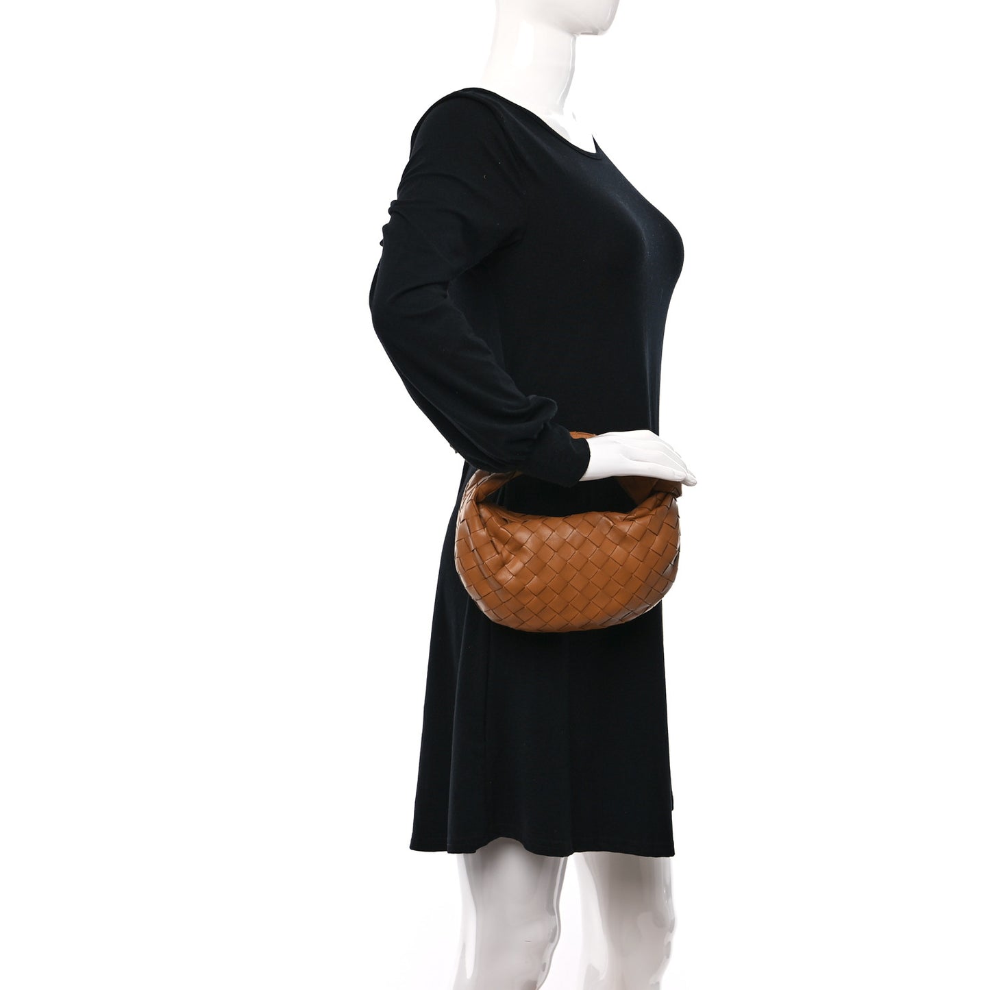 Nappa Intrecciato Mini Jodie Caramel