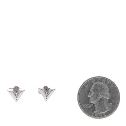Louis Vuitton Essential V Stud Earrings Silver 2 of 6