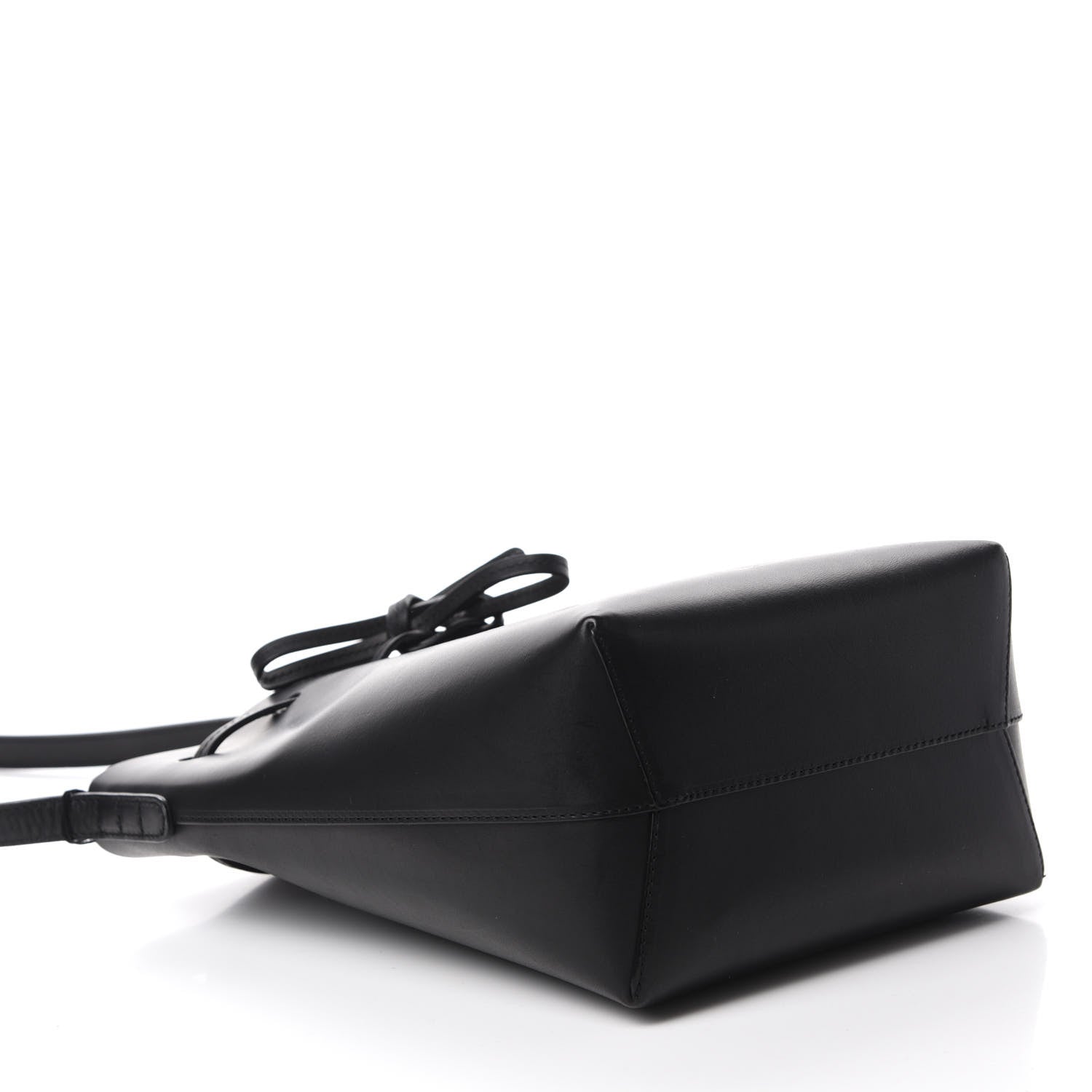 Mansur Gavriel Calfskin Mini Bucket Bag Black Ballerina 4 of 10