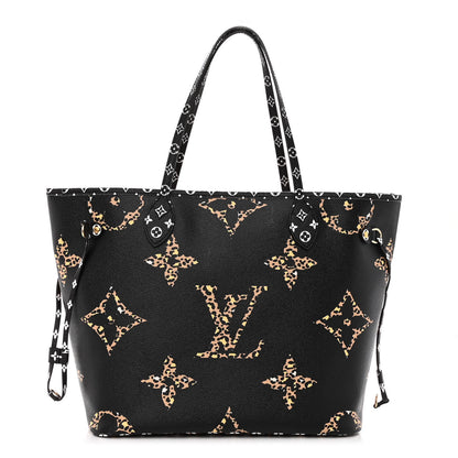 Louis Vuitton Monogram Giant Jungle Neverfull MM Black 3 of 10