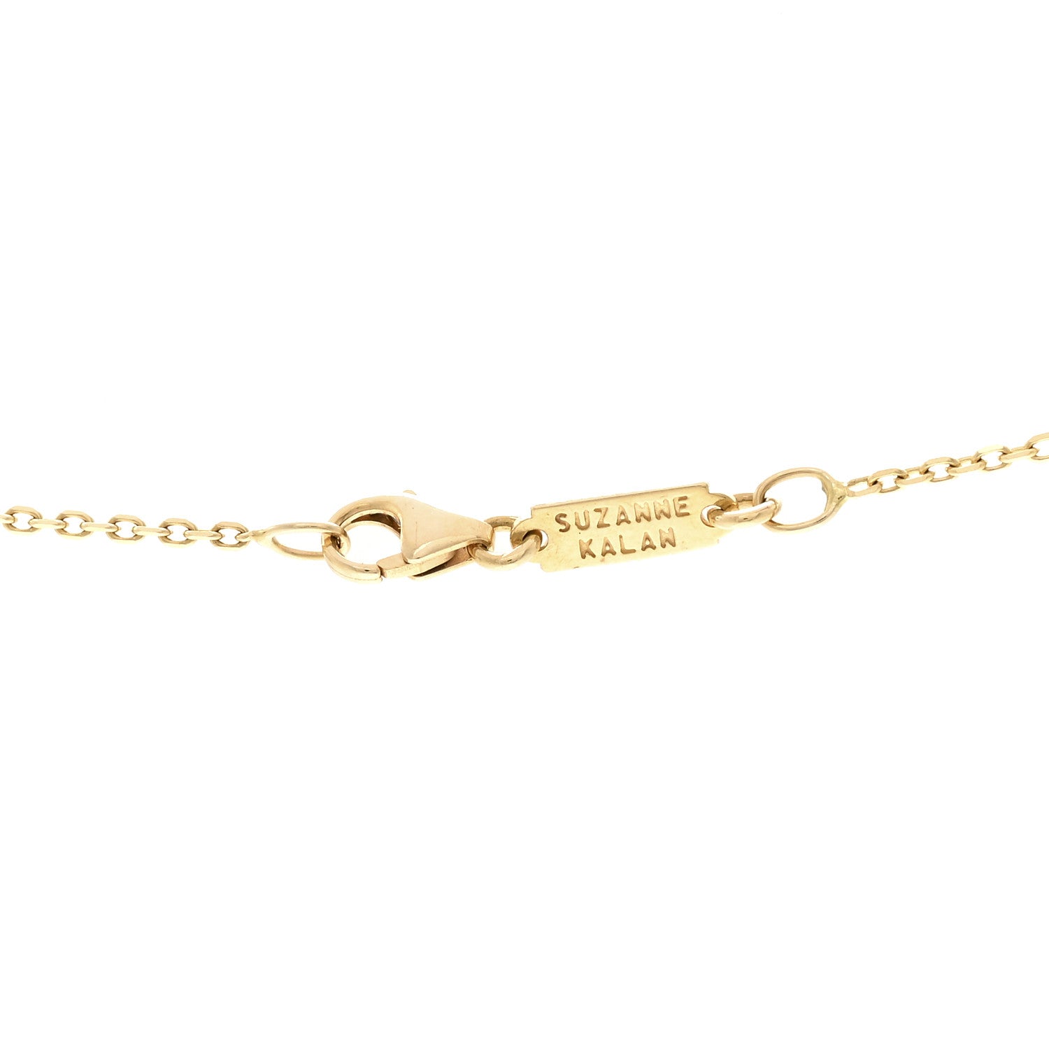 Suzanne Kalan 18K Yellow Gold Diamond Classic Drop Necklace 4 of 4