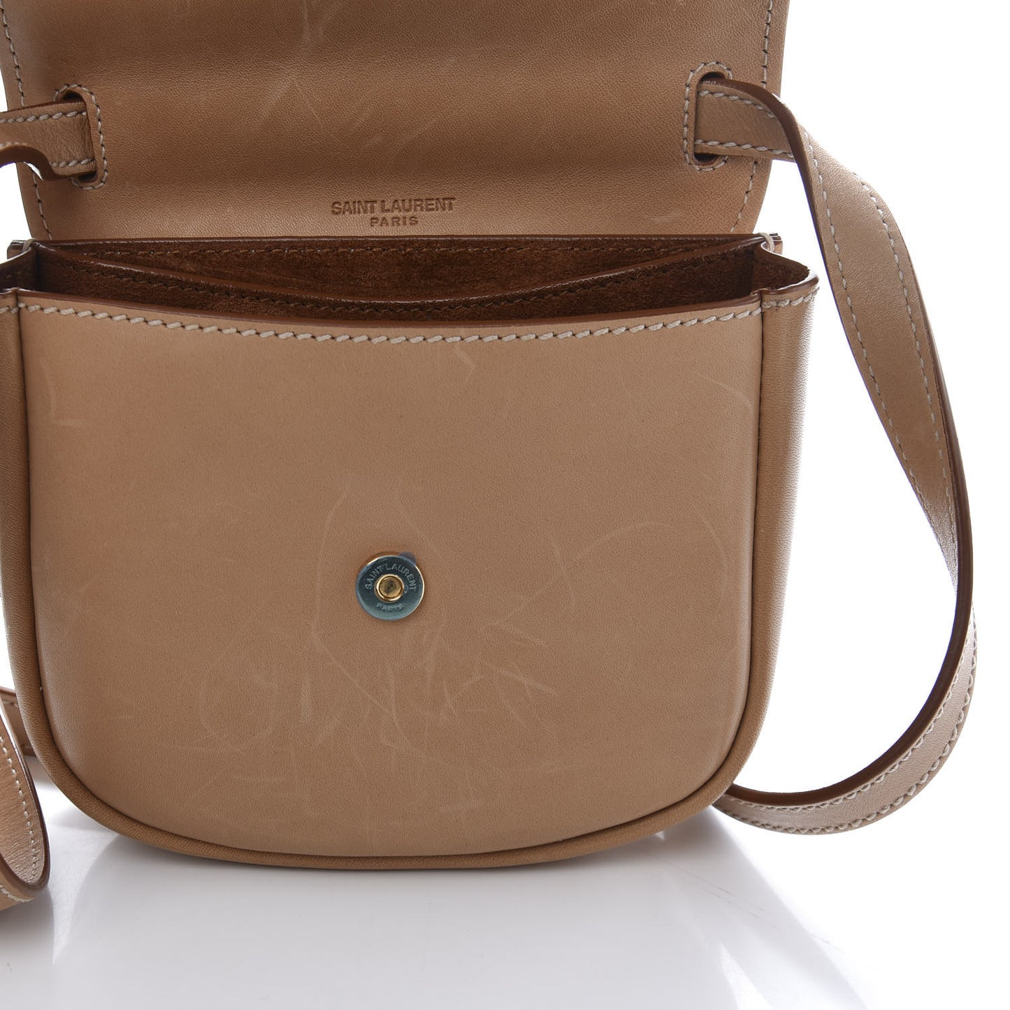 Smooth Calfskin Mini Classic Monogram Kaia Satchel Tan