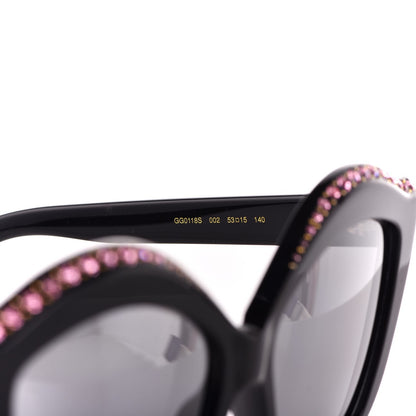 Gucci Crystal Cat Eye GG0118S Sunglasses Black 5 of 8
