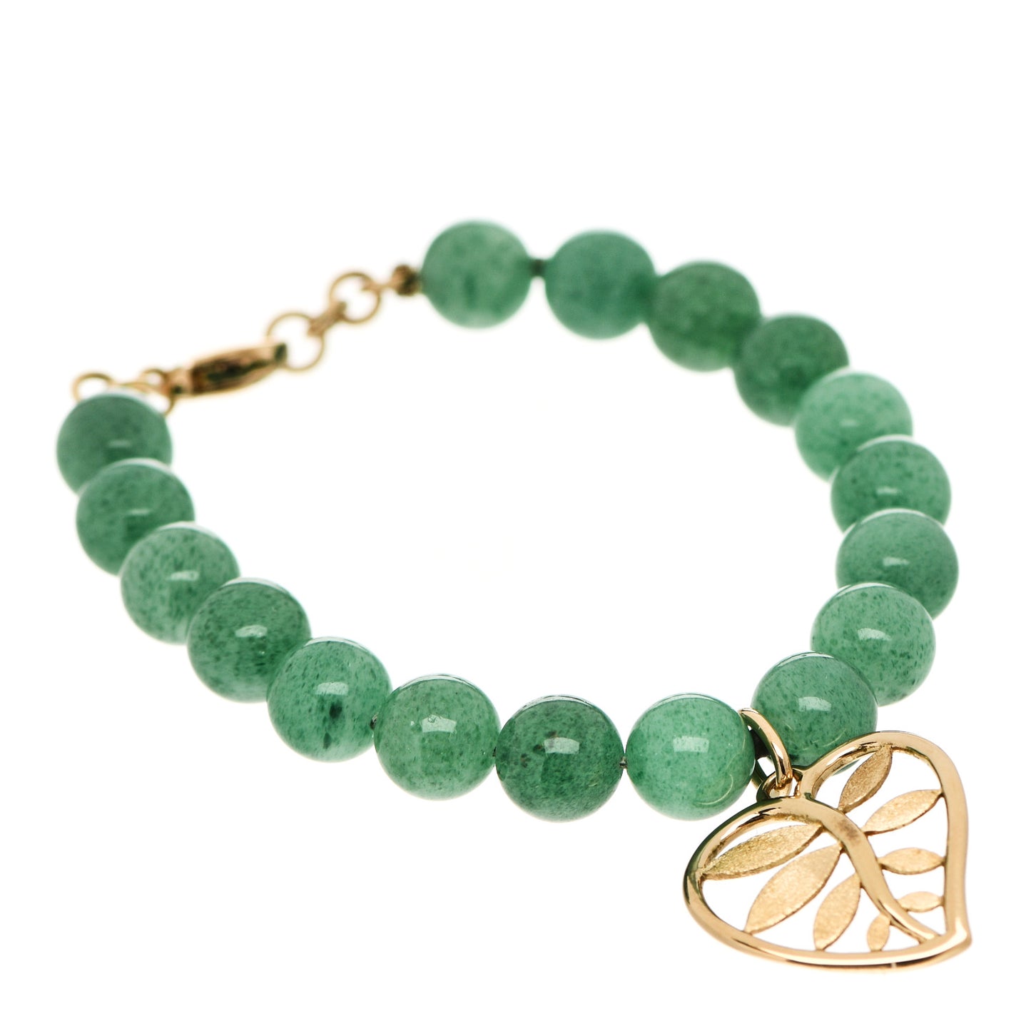 18K Yellow Gold Aventurine Paloma Picasso Villa Paloma Palm Bracelet