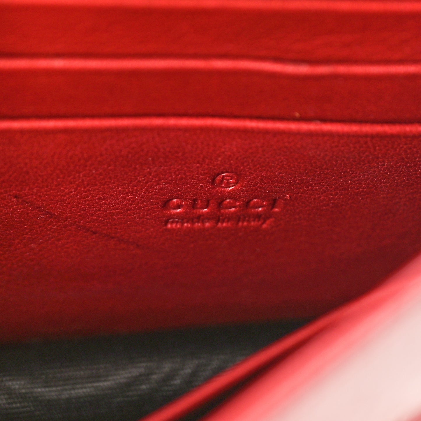 Patent Microguccissima Mini Nice Wallet Rose Bed