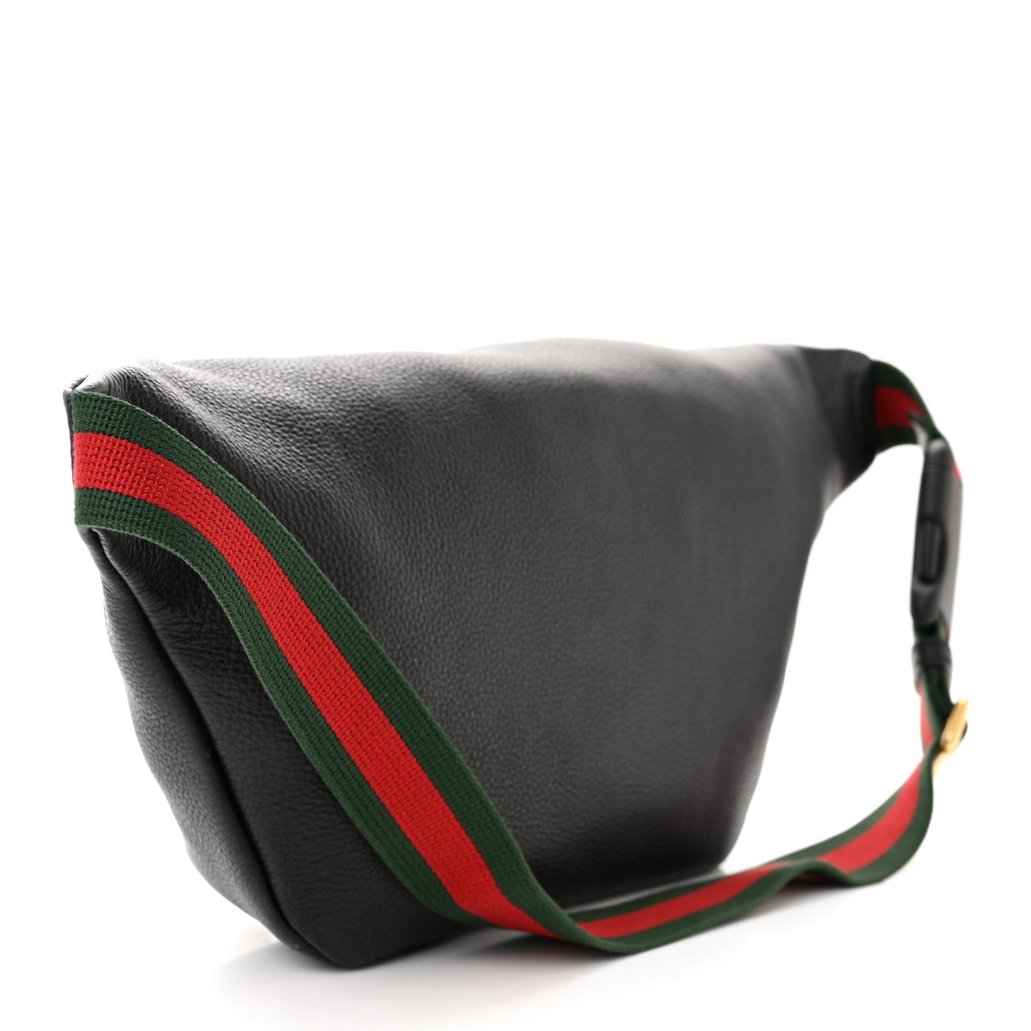 Grained Calfskin Logo Belt Bag Black