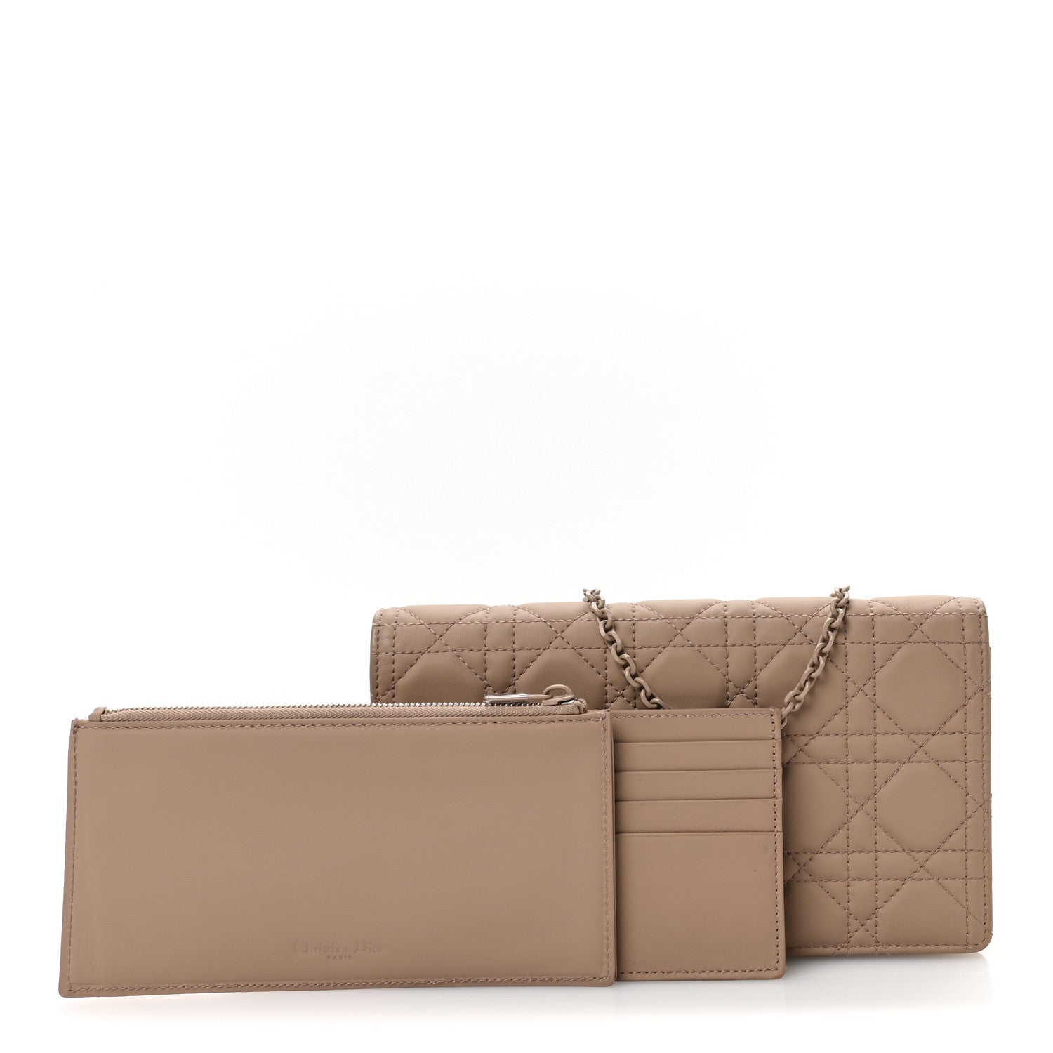 Christian Dior Ultra Matte Calfskin Cannage Lady Dior Clutch Fard 3 of 12