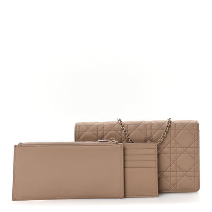 Christian Dior Ultra Matte Calfskin Cannage Lady Dior Clutch Fard 3 of 12