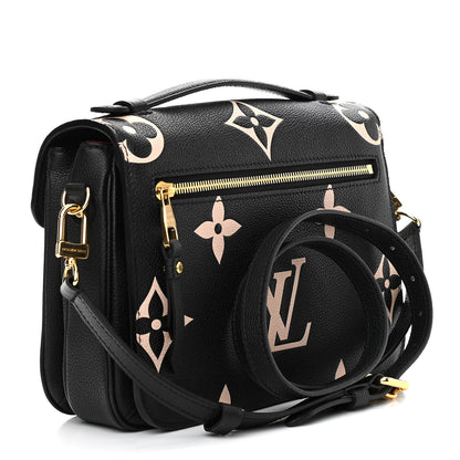 Louis Vuitton Empreinte Monogram Giant Pochette Metis Black Beige 3 of 9