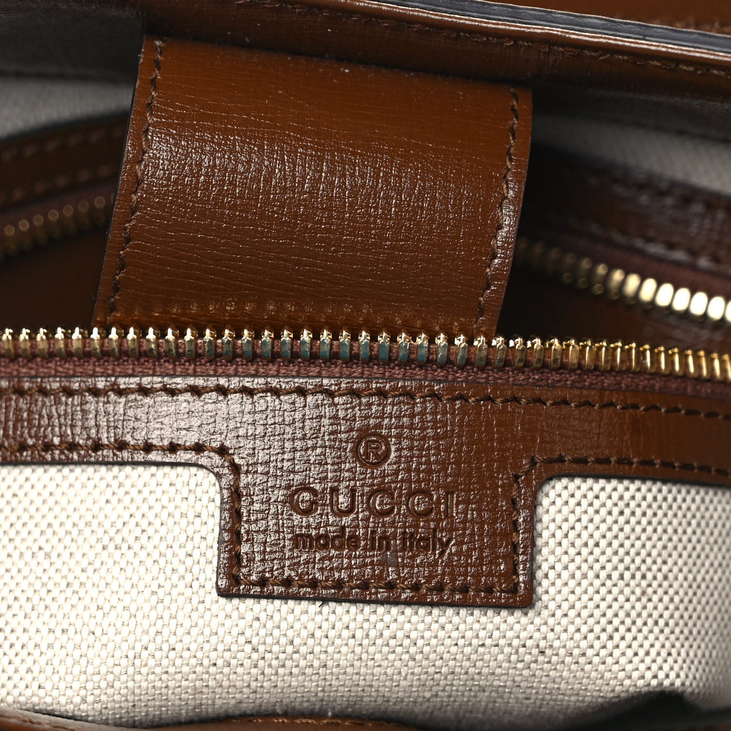 GG Supreme Monogram Azalea Calfskin Retro Interlocking G Chain Shoulder Bag Beige Ebony Brown Sugar