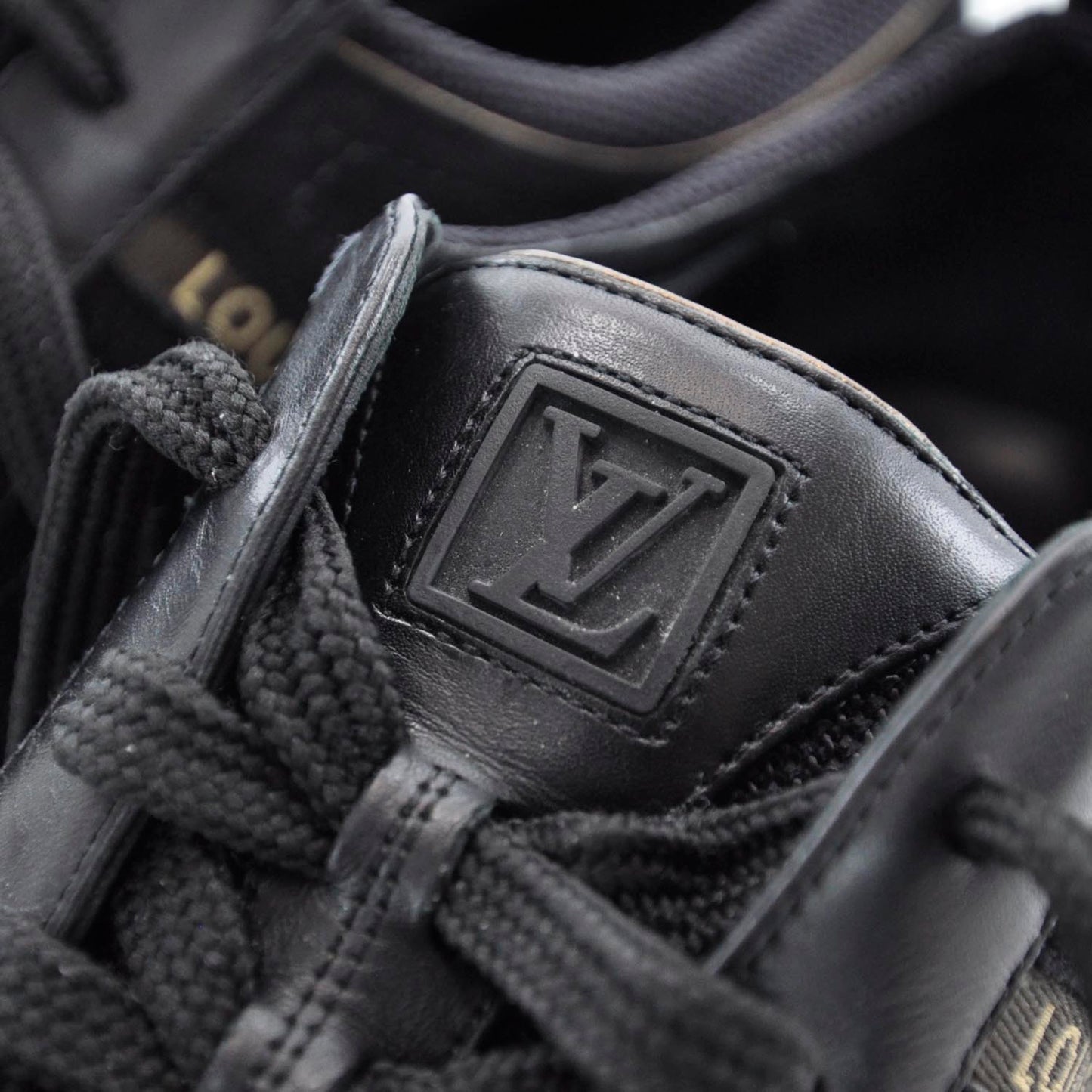 Suede Leather Sneakers 39 Black