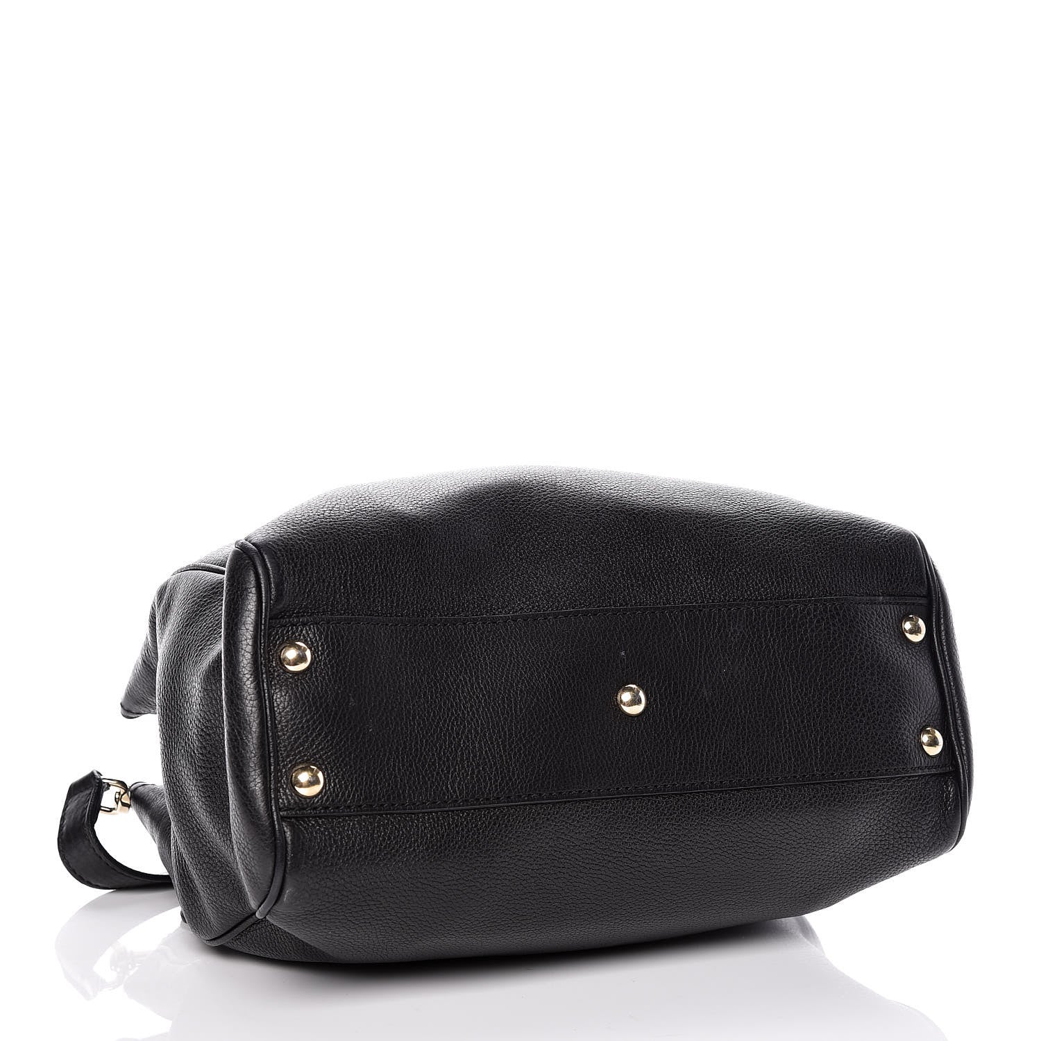Gucci Calfskin Small Bamboo Shopper Tote Black 4 of 13