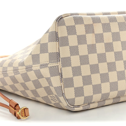 Louis Vuitton Damier Azur Neo Neverfull MM Rose Ballerine 9 of 15