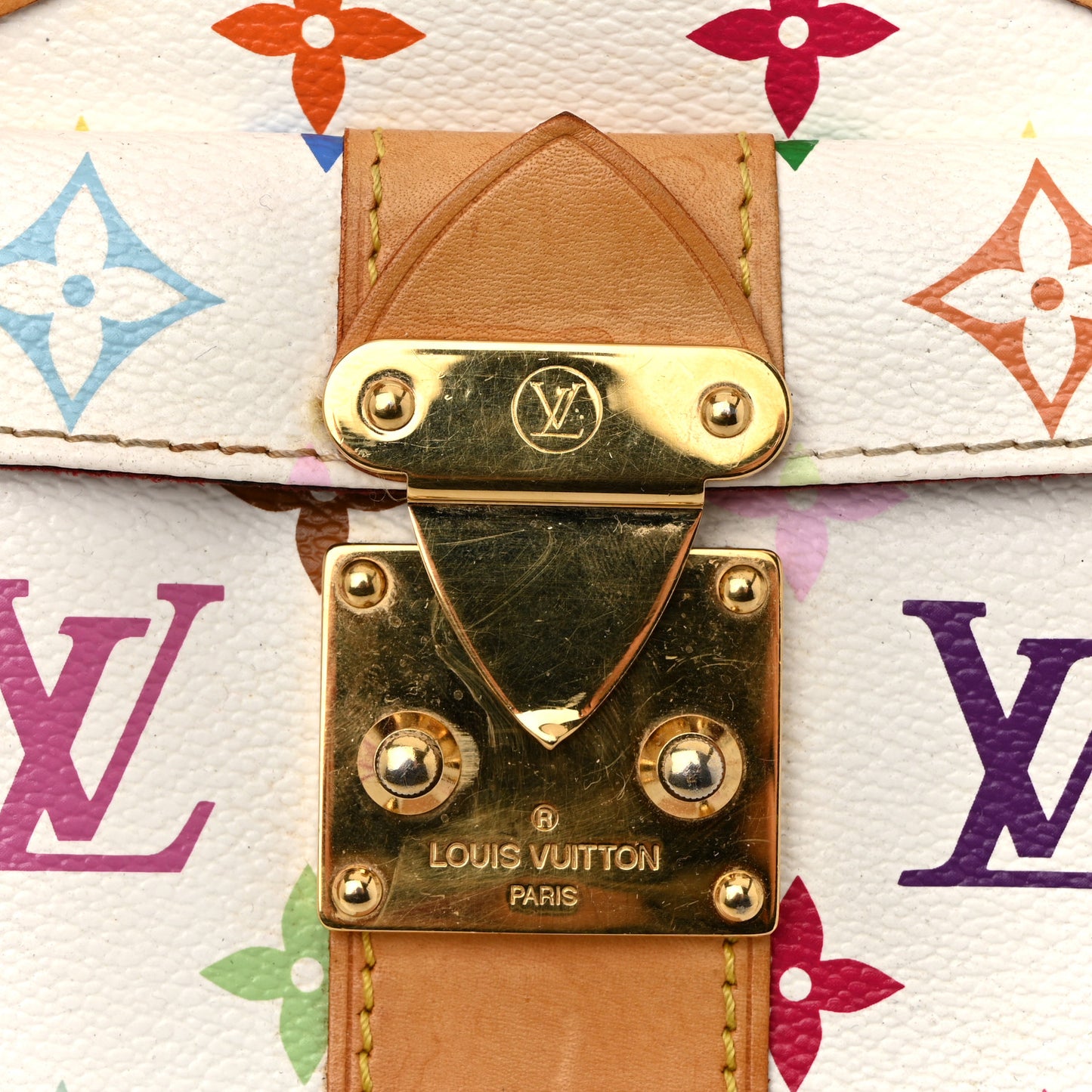 Monogram Multicolor Speedy 30 White