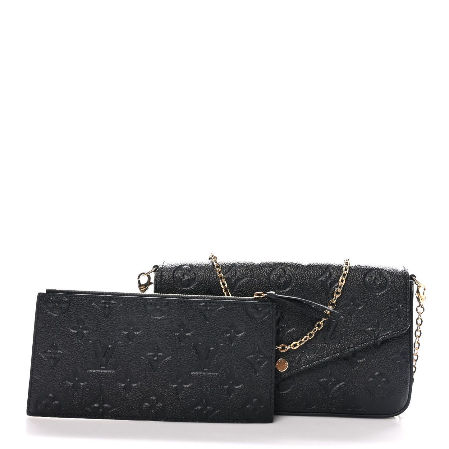 Empreinte Pochette Felicie Chain Wallet Black