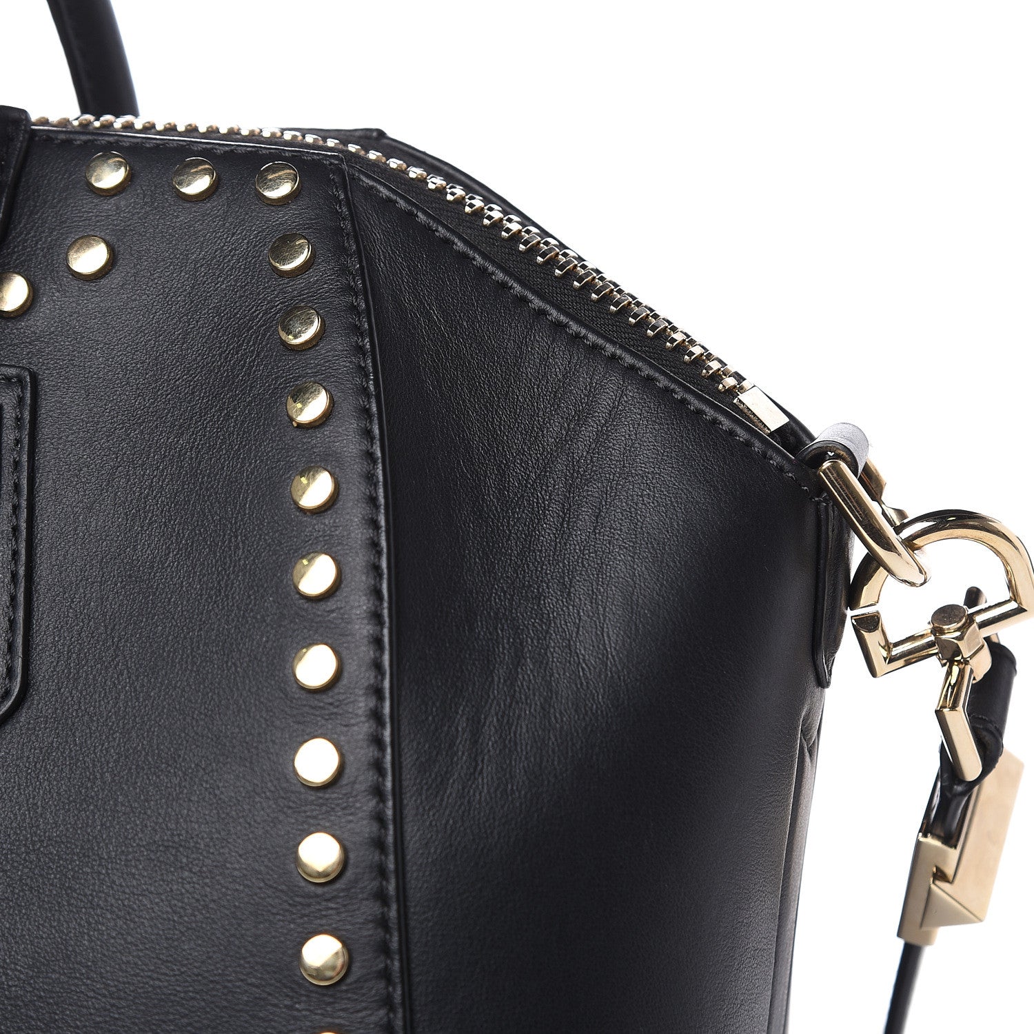 Givenchy Calfskin Medium Studded Antigona Black 12 of 16